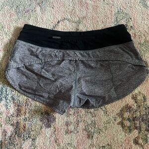 Gray lululemon speed up shorts